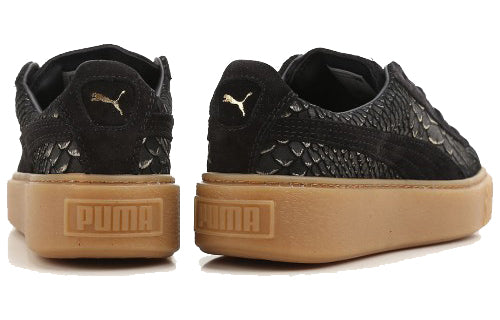 (WMNS) PUMA Basket Platform Exotic Skin 363377-01