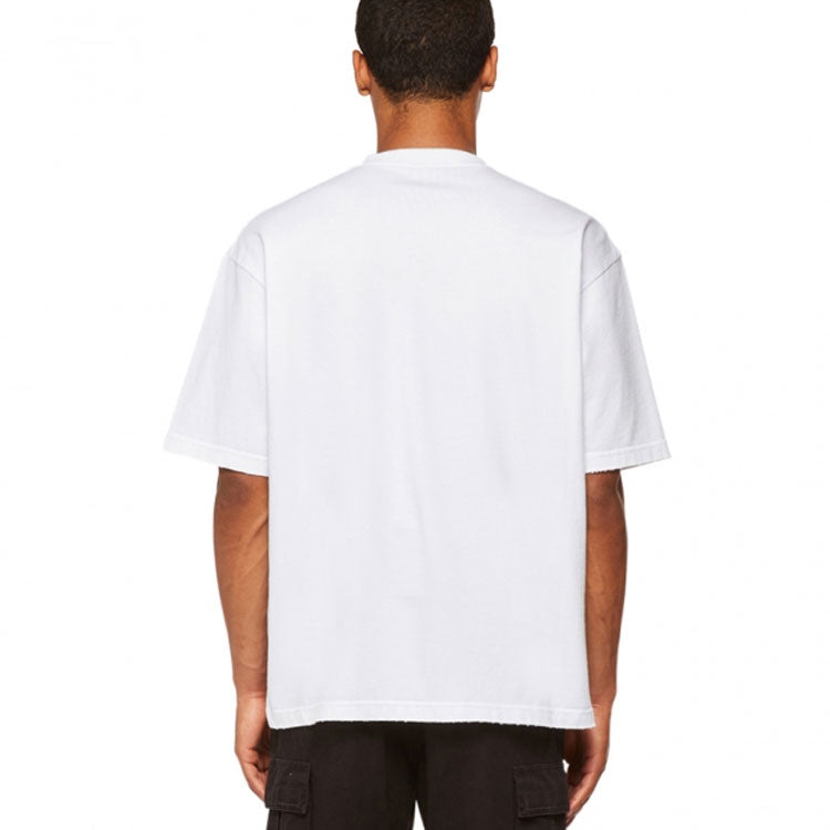 Balenciaga Script Logo T-shirt 'White/Black' 612966TMVB49040