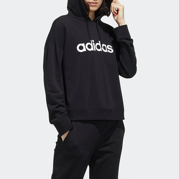 (WMNS) adidas Neo Faves Hoodies 'Black' GD9893