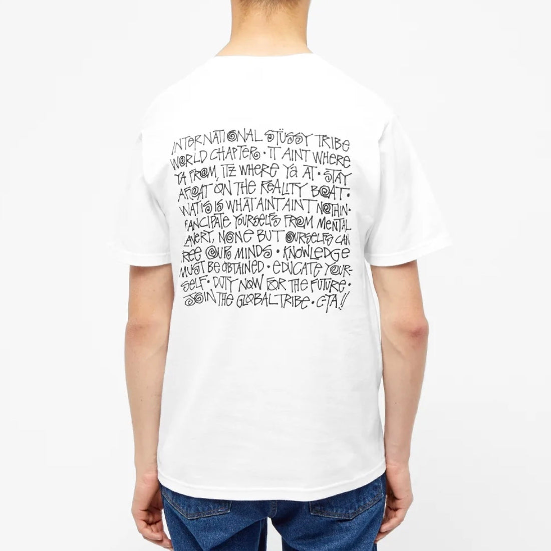 Stussy Say It Loud Logo Short Sleeve Unisex White 1904481-WHITE