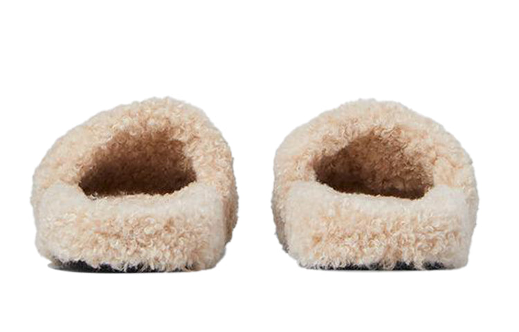 (WMNS) Balenciaga Furry Slides 'Beige' 654261W2DO19796