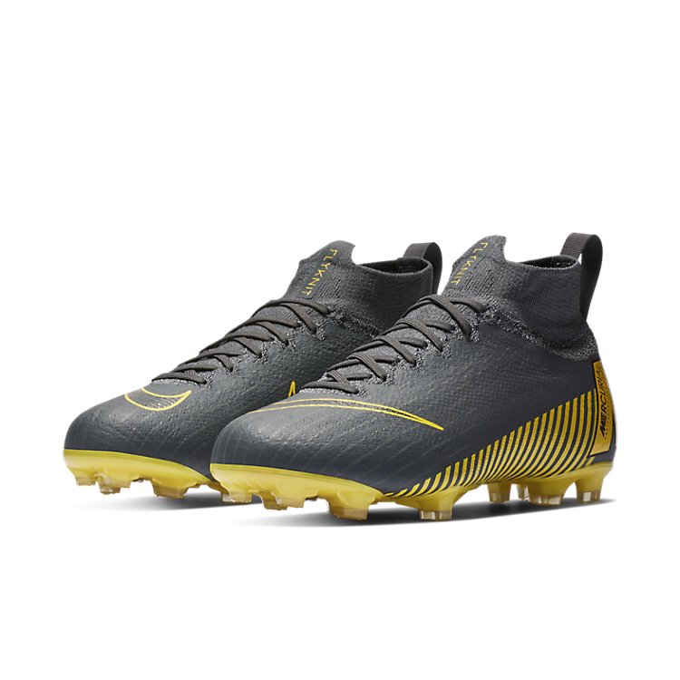 (GS) Nike Mercurial Superfly 6 Elite FG 'Grey Opti Yellow' AH7340-070