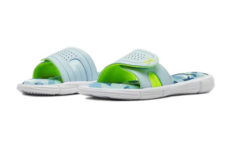 (GS) Under Armour Ignite Jagger VIII Slides 'Blue Green' 3021319-101