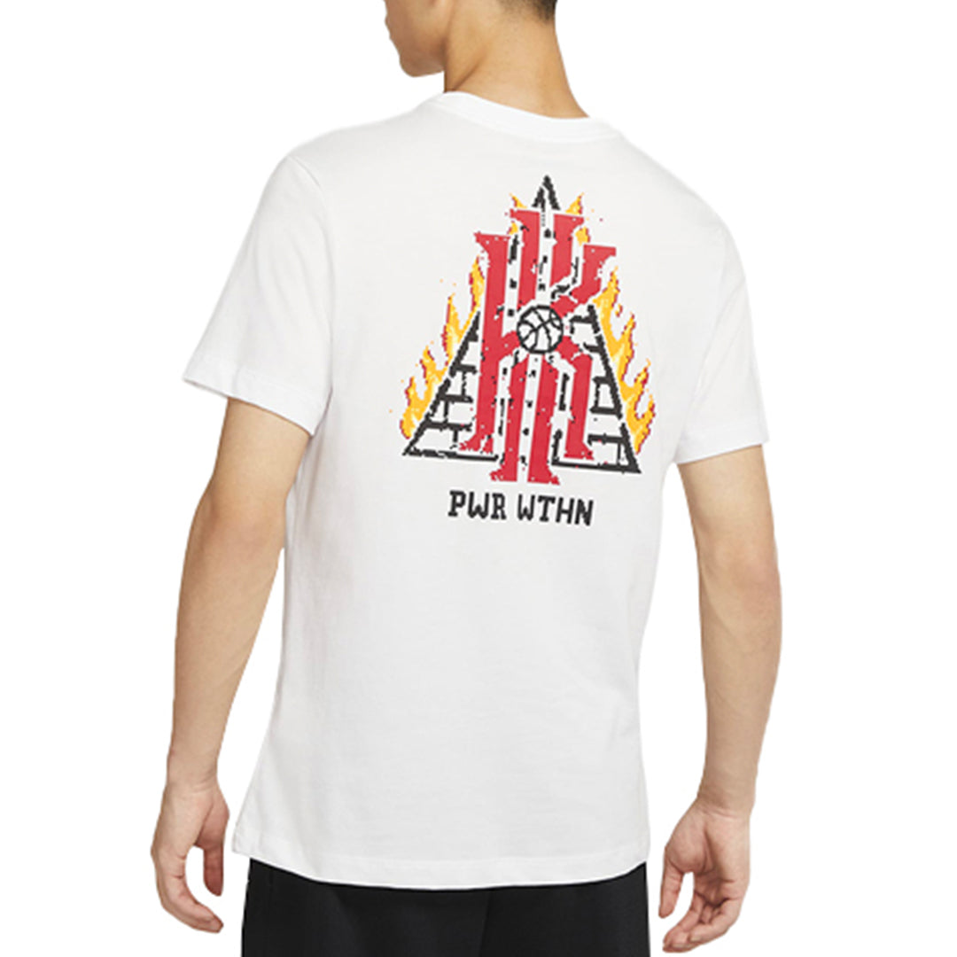 Nike Dri-FIT Kyrie Kyrie Irving Printing Round Neck Sports Short Sleeve 'White' DJ1567-100