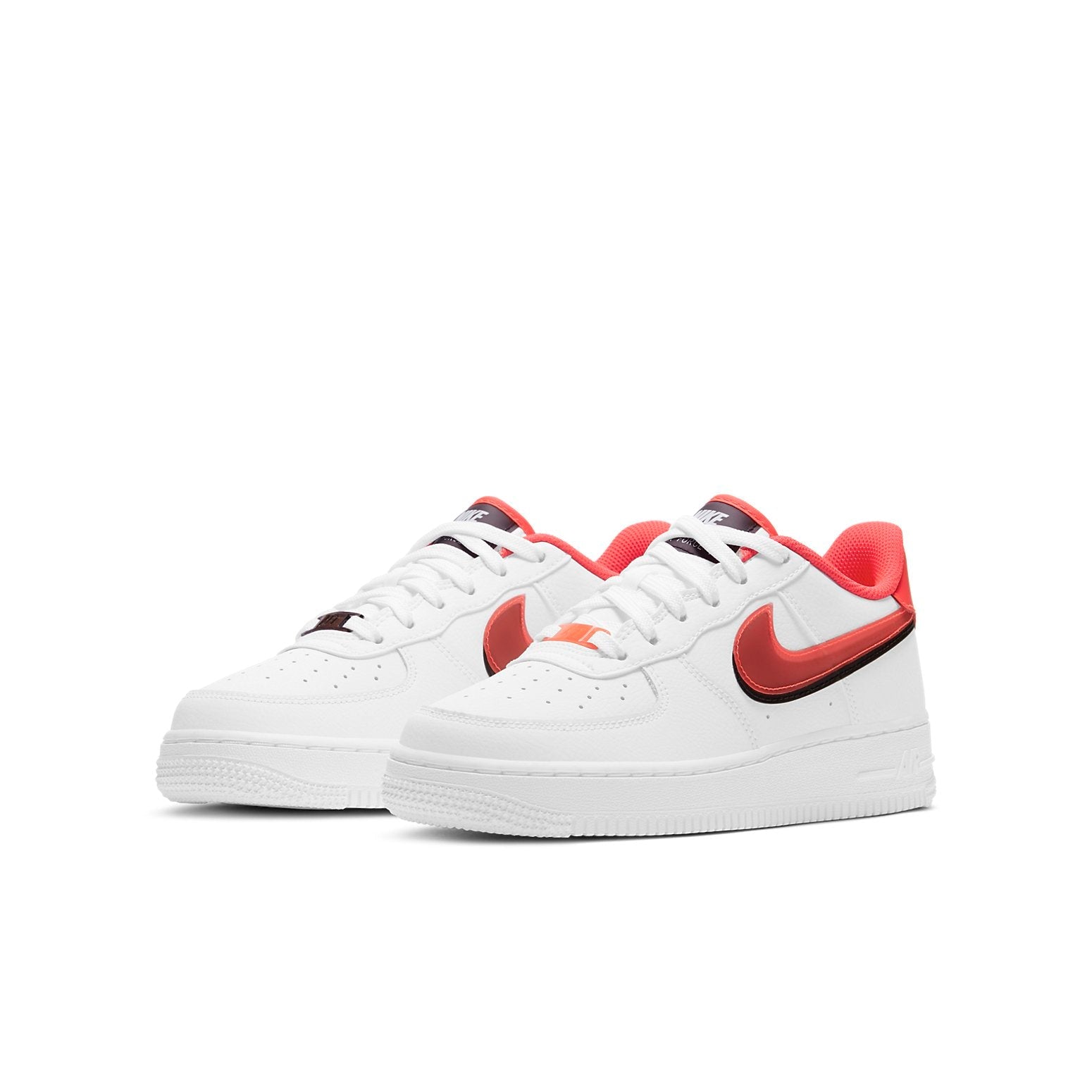 (GS) Nike Air Force 1 LV8 'Double Swoosh - Bright Crimson' CW1574-101