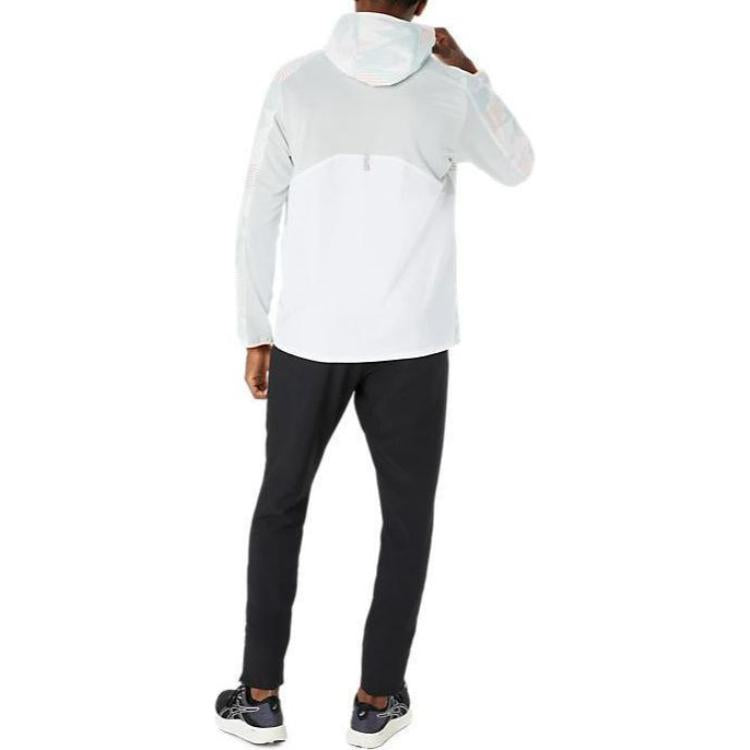 ASICS AIM-TRG Stretch Cloth Graphic Hoodie Asia Sizing 'Brilliant White' 2031E532-100