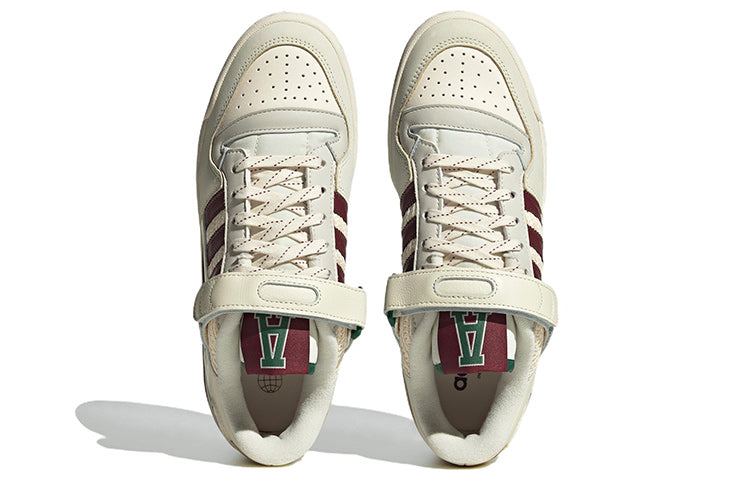 (WMNS) adidas originals Forum 84 Low 'Cream Light Grey Brown Red' H03689