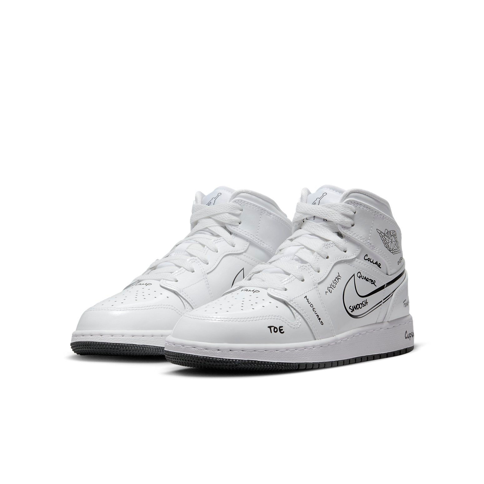 (GS) Air Jordan 1 Mid 'Schematic' DQ1864-100