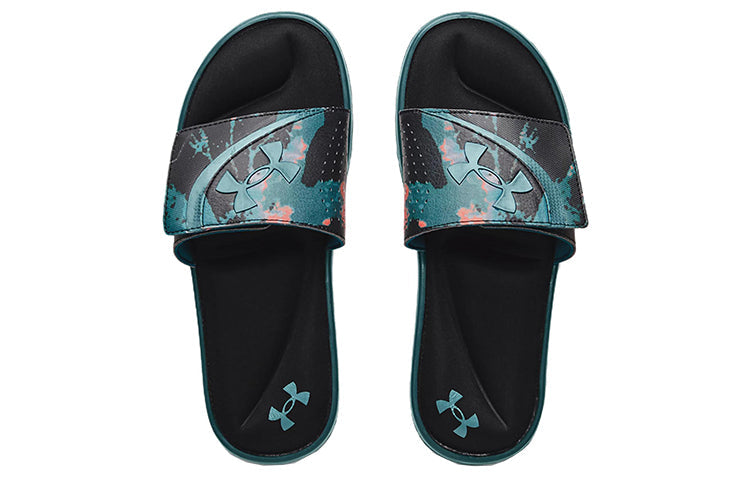 Under Armour Ignite 6 Graphic Strap Slide 'Color Splash - Tourmaline Teal' 3024450-009