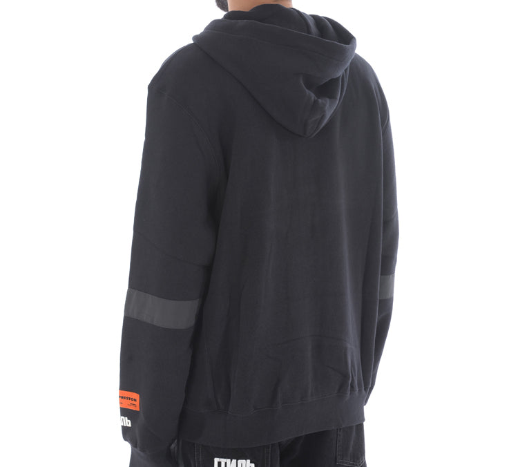 Men's HERON PRESTON Design hooded Cardigan Black HMBE001F198080040488