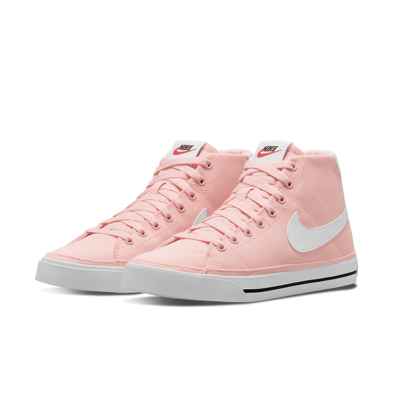 (WMNS) Nike Court Legacy Canvas Mid Sneakers Pink/White DD0161-800