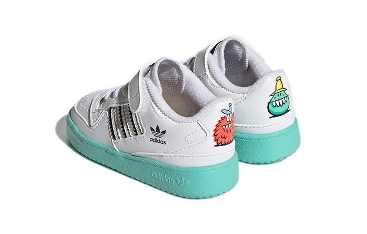 (TD) adidas originals Forum Low x Kevin Lyons 'White Black Blue' H01442