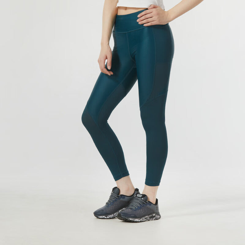 (WMNS) Under Armour Iso-Chill Run 7/8 Leggings 'Dark Green' 1361364-463