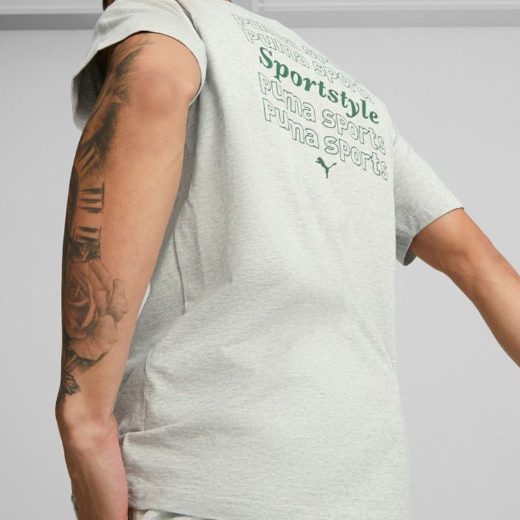 PUMA Team Graphic T-Shirt 'Grey' 622536-04
