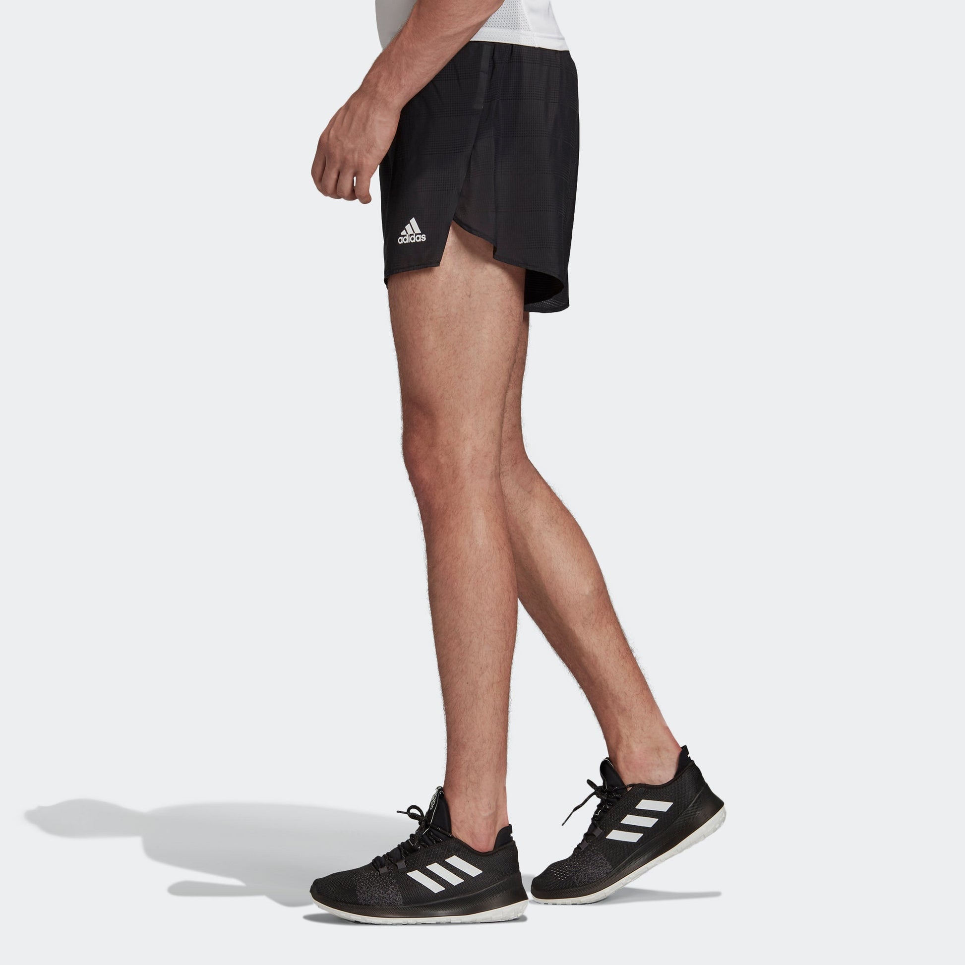 adidas Speed Split M Running Sports Quick Dry Breathable Shorts Black EH4234