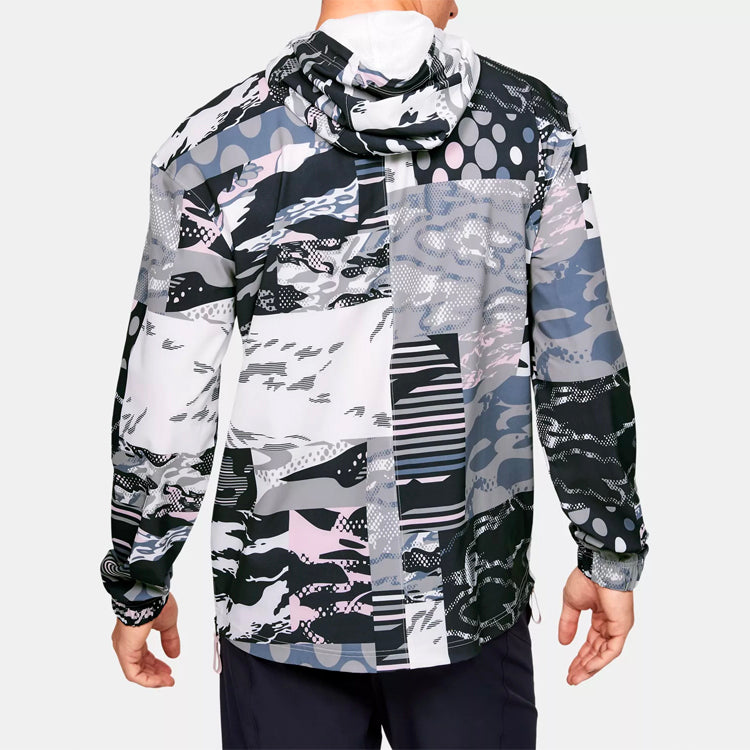 Men's Under Armour Moments Casual Sports Protection Hooded Jacket Colorblock 1351337-667