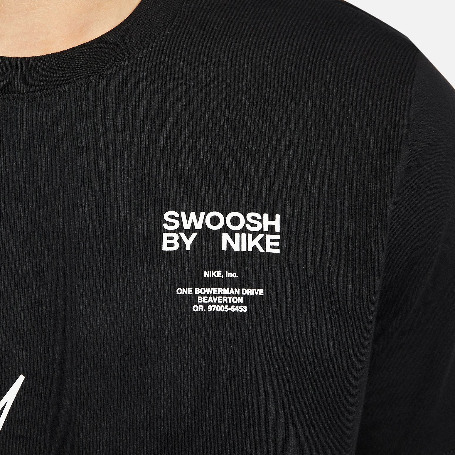 Nike Sportswear Swoosh T-Shirt 'Black' DZ2883-010