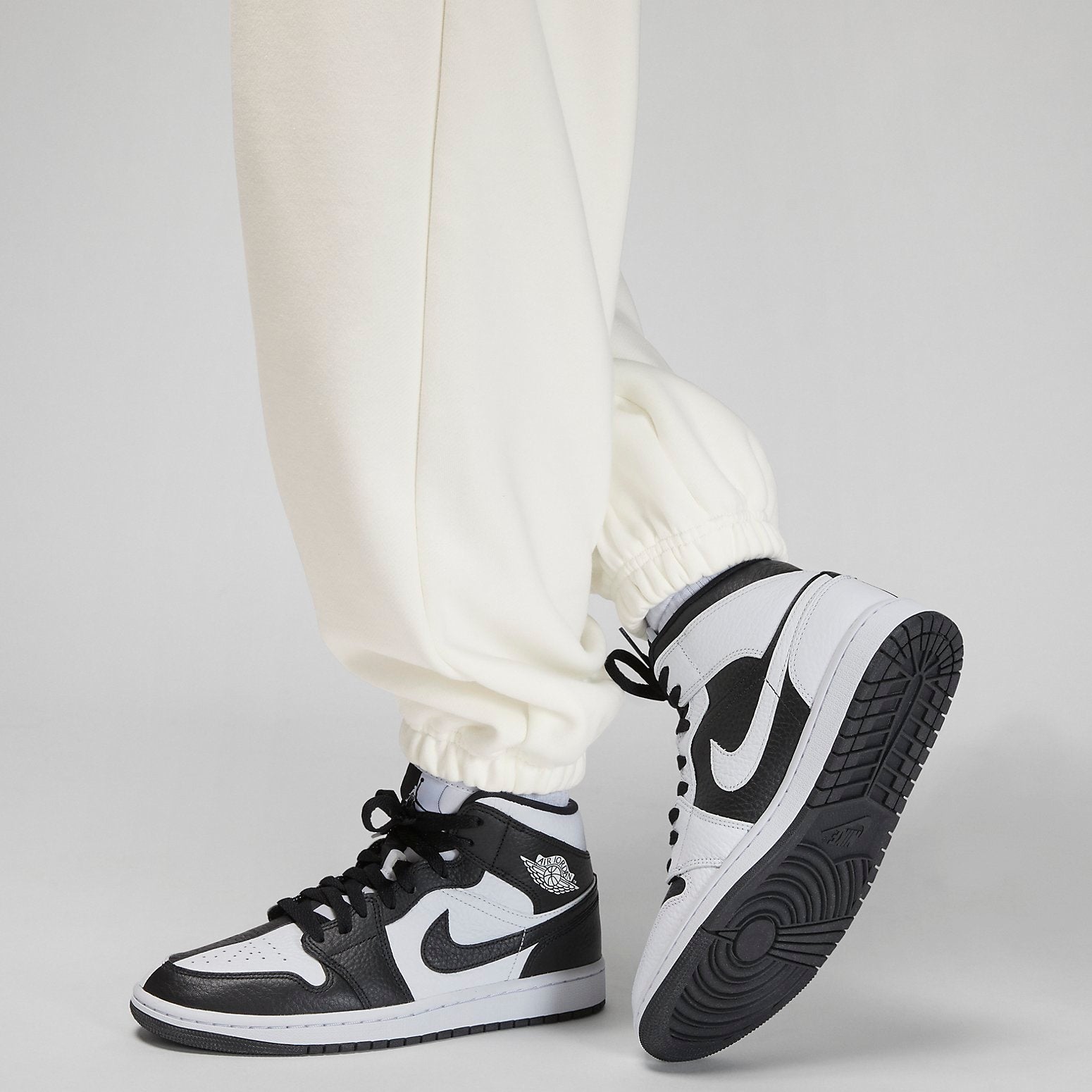 (WMNS) Air Jordan Flight Fleece Trousers 'White' FB5114-133