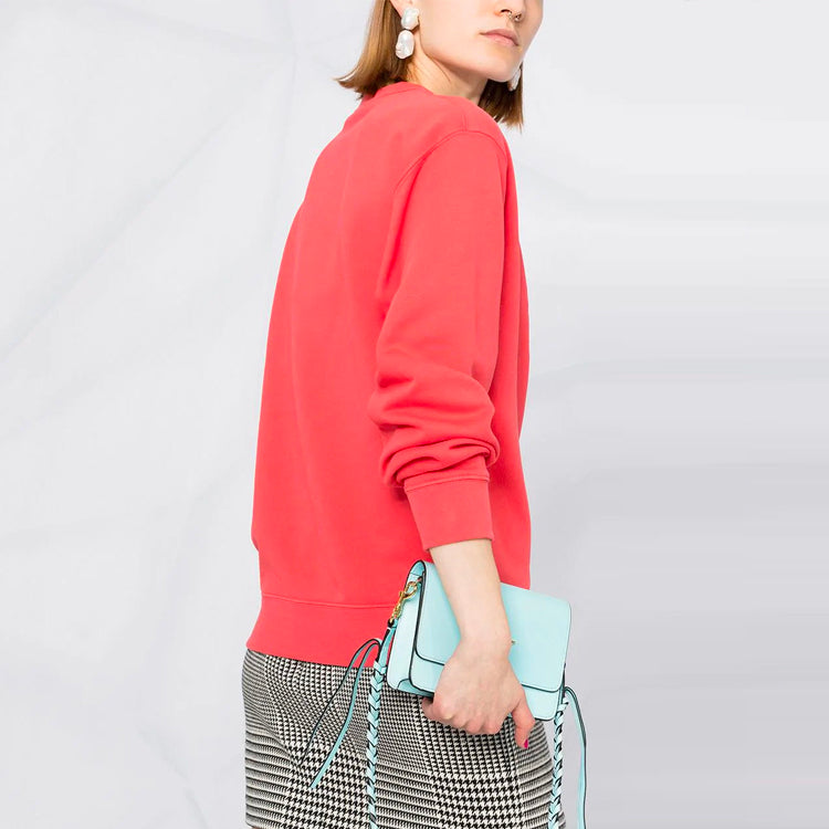 (WMNS) KENZO SS21 Embroidery Logo Swea Orange FB52SW8244XA-18