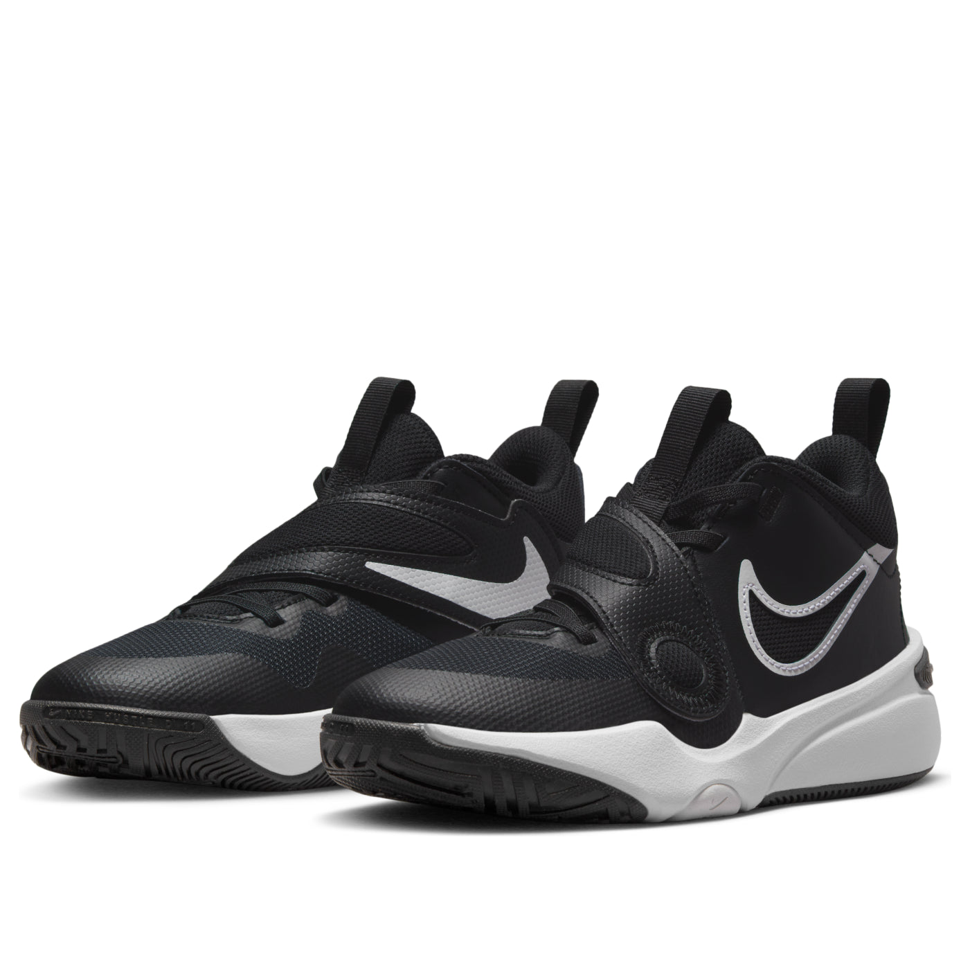 (GS) Nike Team Hustle D 11 Basketball Shoes 'Black White' DV8996-002