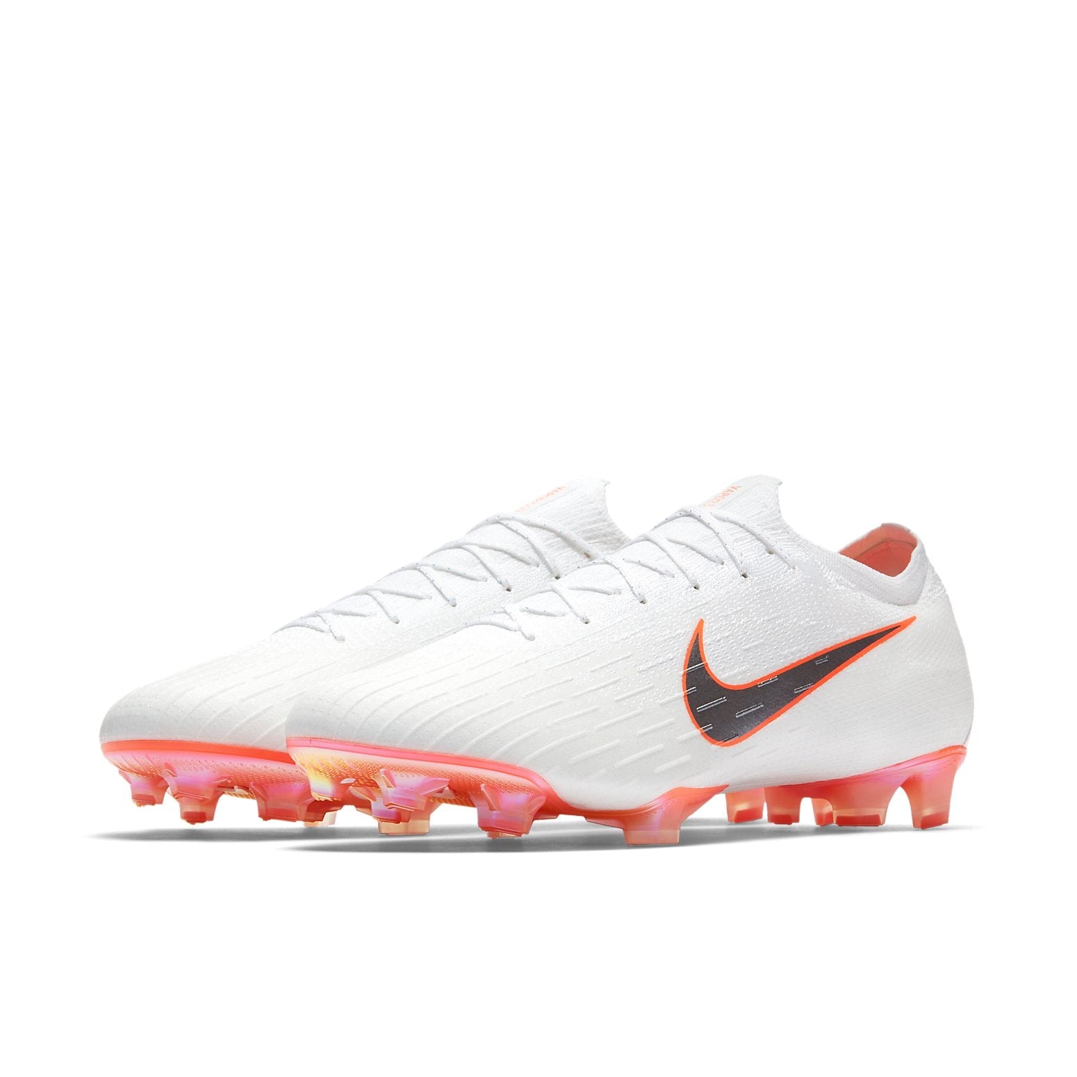 Nike Mercurial Vapor 12 Elite FG 'White Grey Orange' AH7380-107
