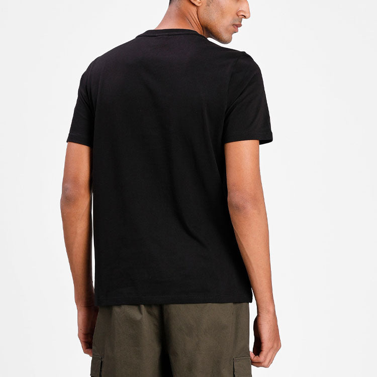 PUMA Classics Camo Logo Tee 'Black' 599821-01