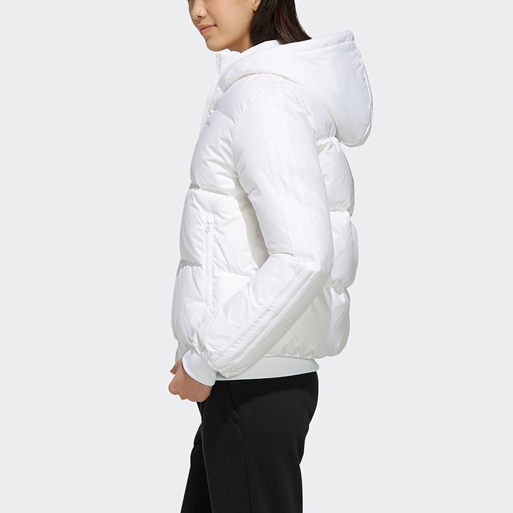 (WMNS) adidas neo Sporty Puffer Jacket 'Pure White' EI4407