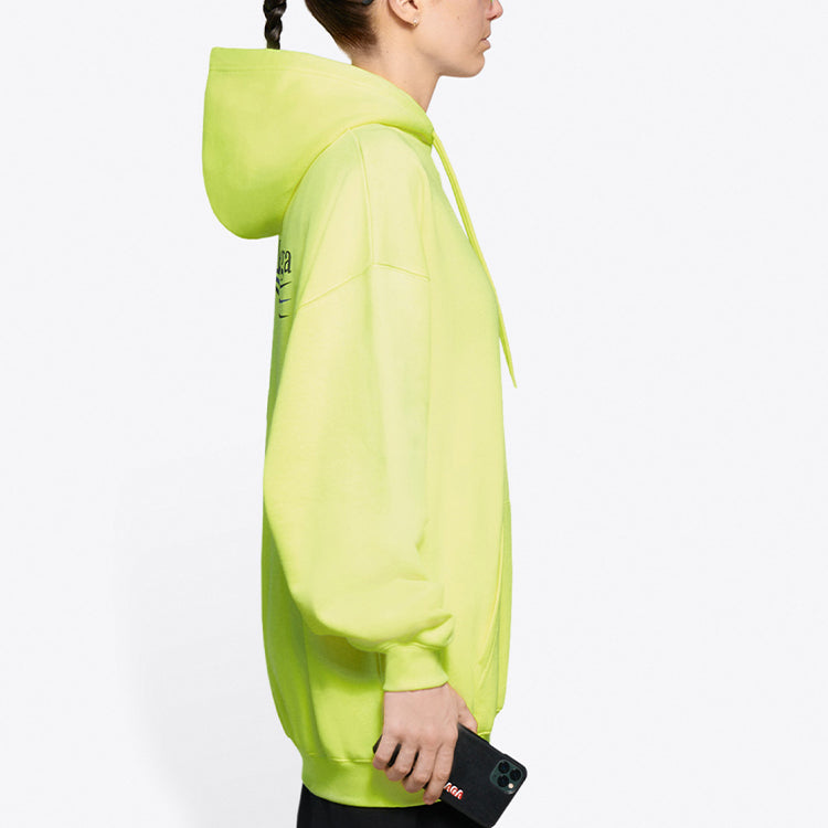 (WMNS) Balenciaga Alphabet Logo Yellow Hoodie 578135TJVD47110