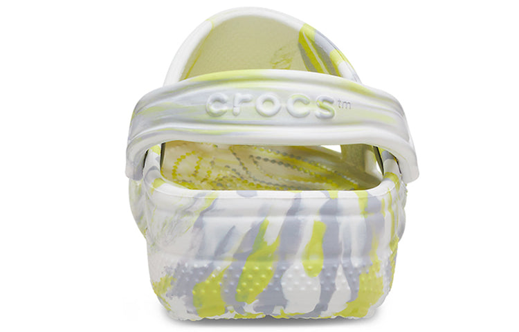 Crocs Classic Clog Marble Beach Sports Unisex White Gray Sandals 'White Gray' 206867-1FJ