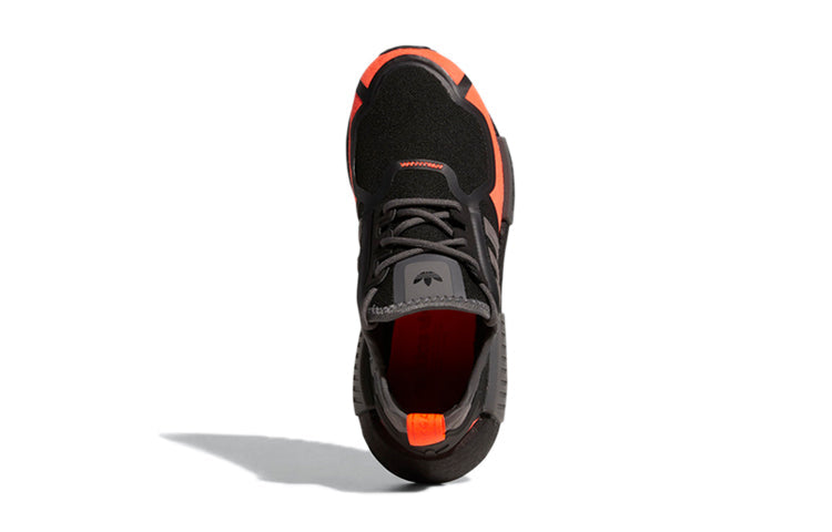 (GS) adidas NMD_R1 'Black Solar Red' GV7350
