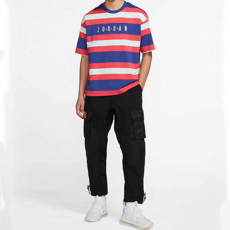 Air Jordan Sport DNA HBR Multicolor Stripe Short Sleeve CK9572-455