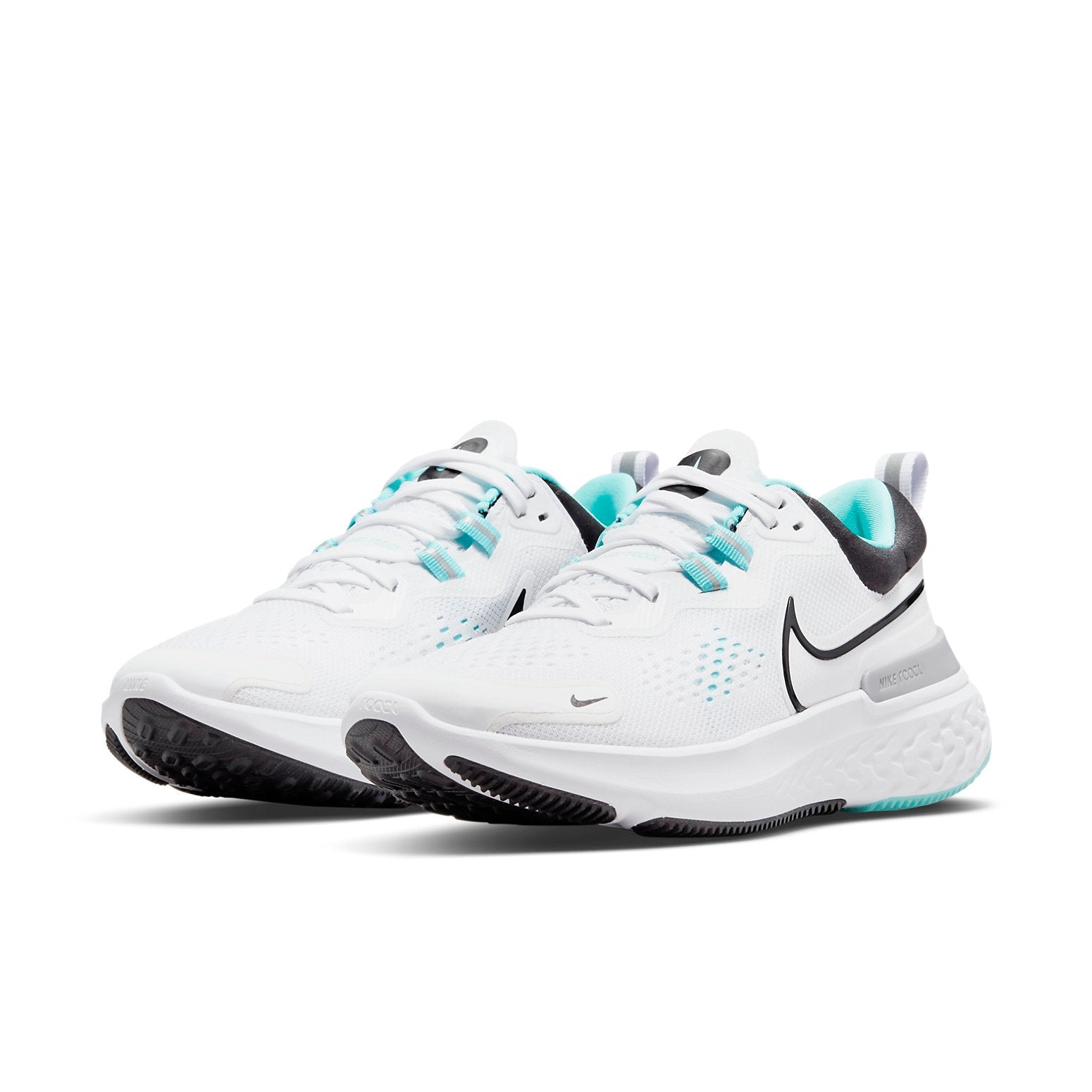 (WMNS) Nike React Miler 2 White/Blue/Black CW7136-100