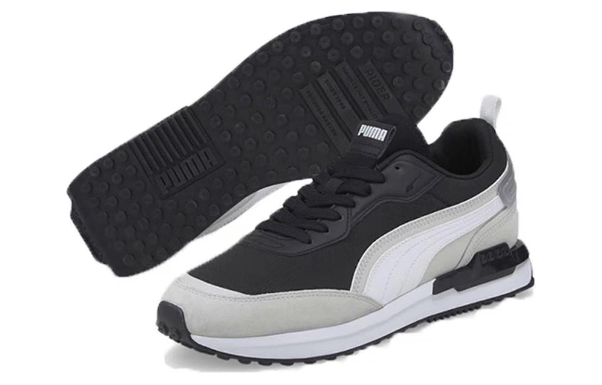 PUMA City Rider Gradient Lace Up 'Black Grey' 383703-03
