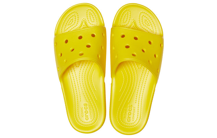 Crocs Cozy Non-Slip Sports Slippers Unisex Yellow 206121-7C1