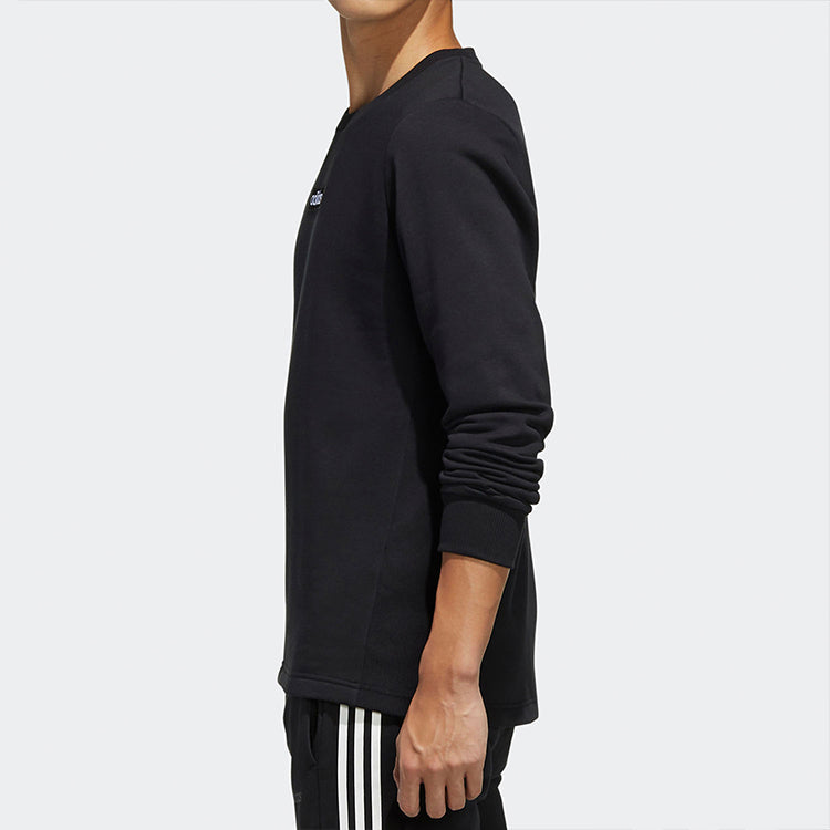 adidas neo M C SW Round Neck Fleece Lined Long Sleeves Black EI4701