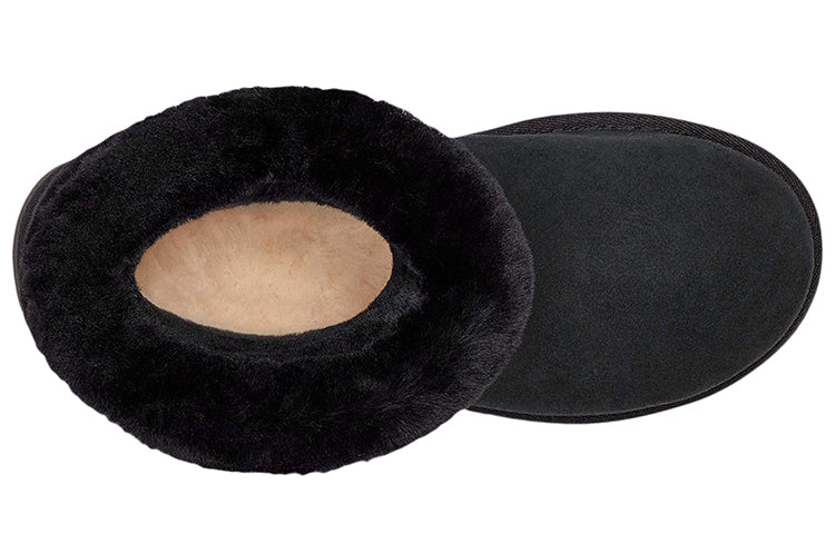 (WMNS) UGG Fluff Mini Belted 'Black' 9405841-BLK