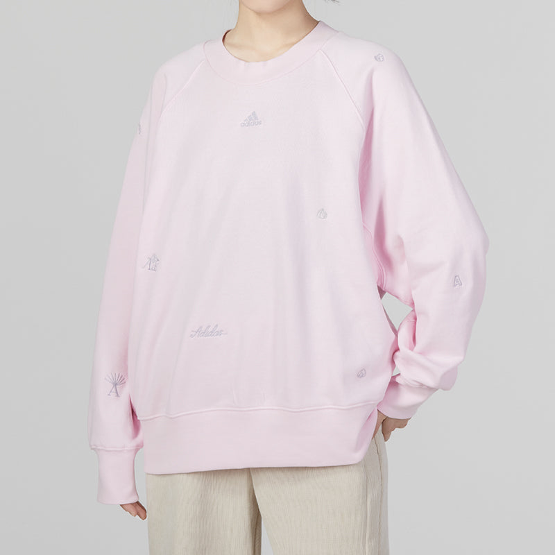 (WMNS) adidas BLUV Q1 Sweaters 'Pink' IC0812