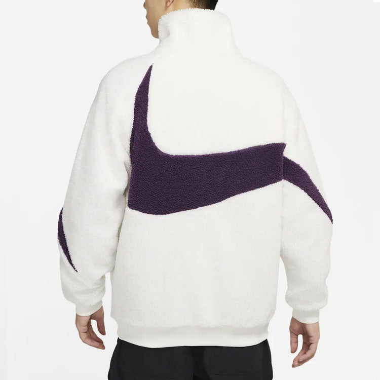 Nike Big Logo Lamb Velvet Jacket Sail White DH2474-156