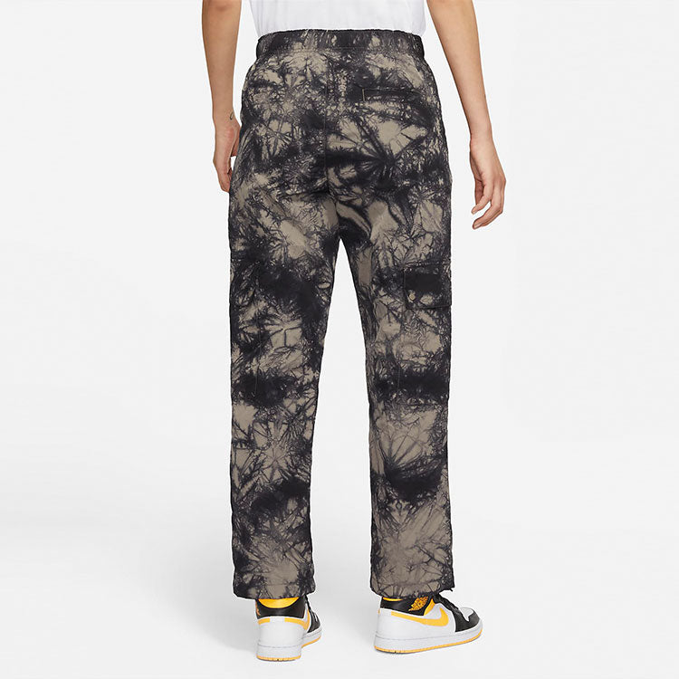 (WMNS) Air Jordan (Her)itage Tie Dye Lacing Straight Long Pants/Trousers Olive Grey DM5232-040