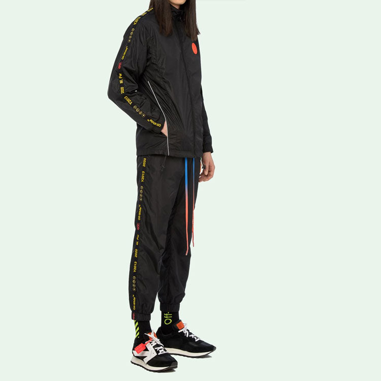 Off-White Industrial Tape Zipped Track Jacket OMBD010F19E060031000