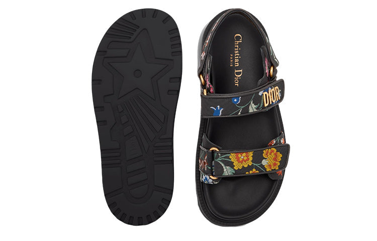 (WMNS) DIORact Sandal Black Multicolor KCQ549FWL_S900