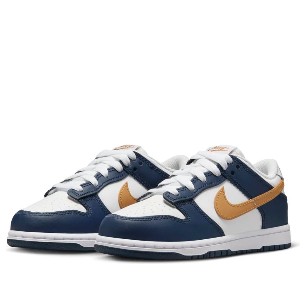 (PS) Nike Dunk Low 'White Midnight Navy Wheat' FB9108-111