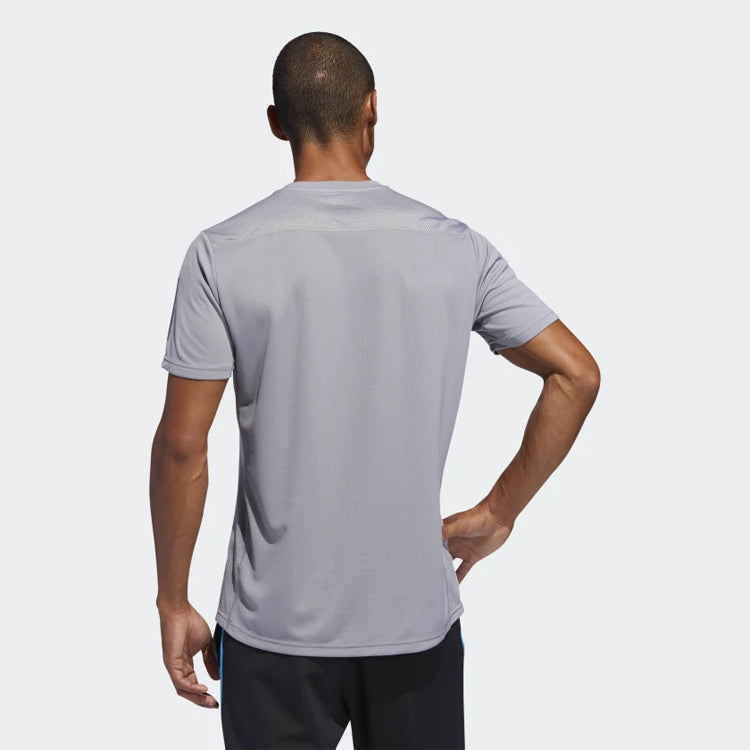 adidas Own The Run Tee Running Short Sleeve Gray DX1320
