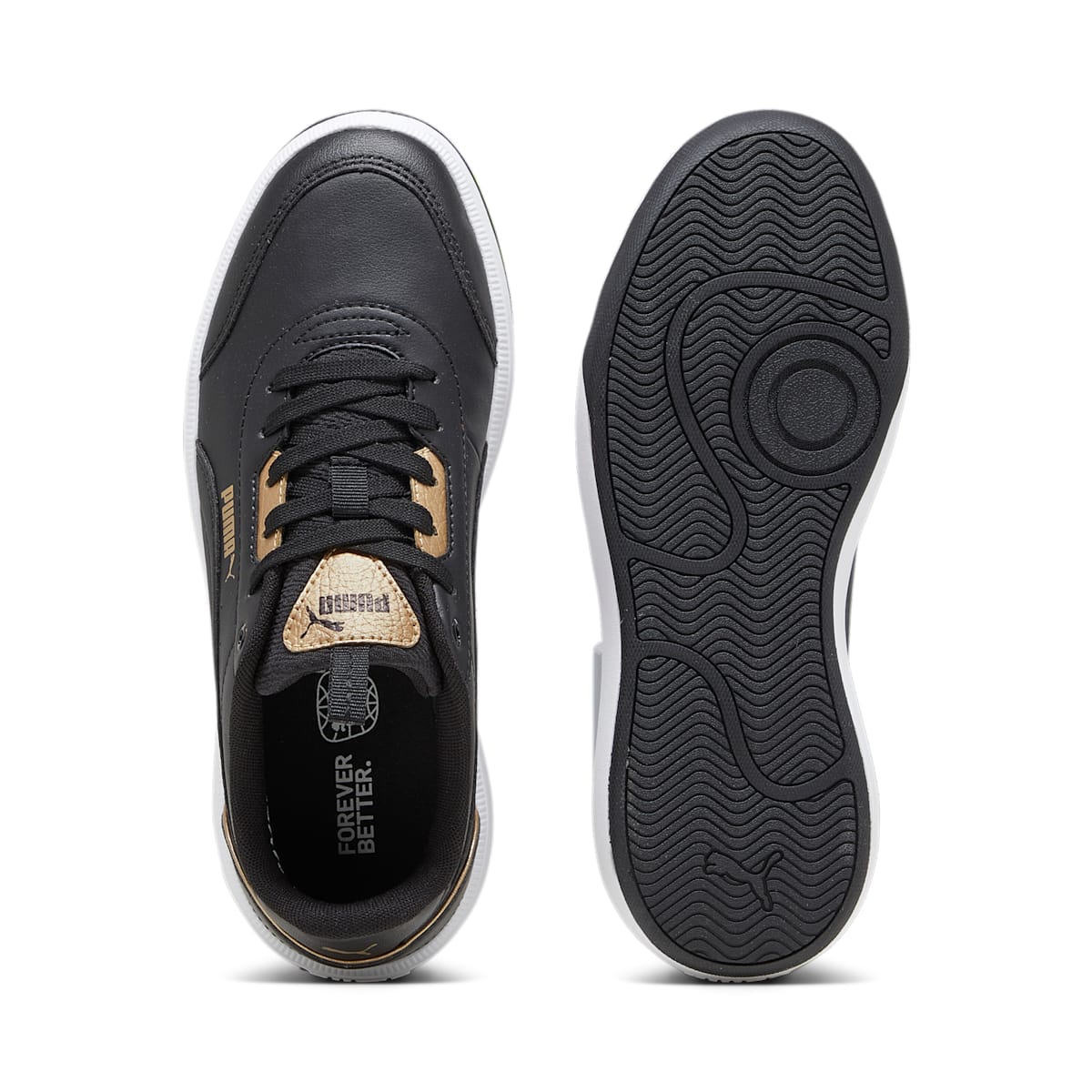(WMNS) PUMA Tori 'Pop-Up Metallics Black Gold' 392490-01