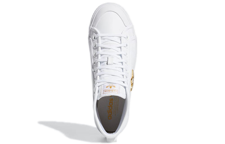 (WMNS) adidas Nizza Trefoil Hi 'Cloud White Gold Metallic' H01134