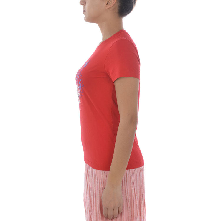 KENZO Tiger Head Pattern Round Neck Short Sleeve Red FA52TS7214YB-21