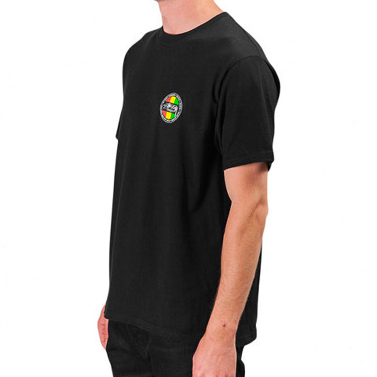 Stussy Surf Dot Tee Back Printing Short Sleeve Unisex Black 1904392
