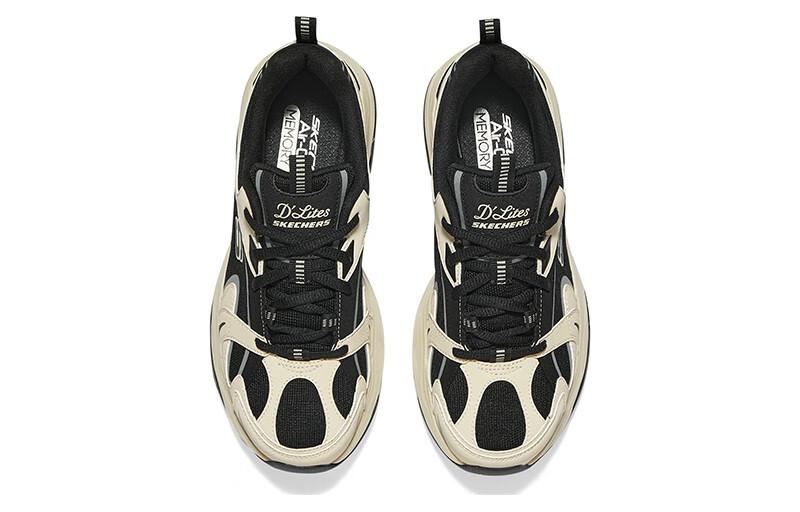 (WMNS) Skechers Monster Sport Shoes 'Beige Black' 896266-BKNT