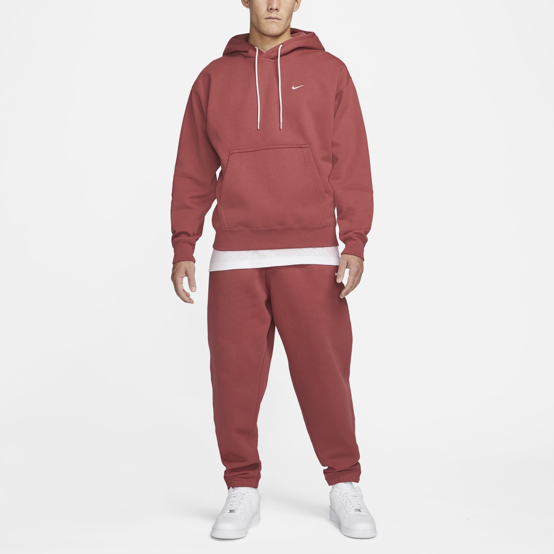 Nike Series LAb Embroidered Logo Drawstring Hooded Sports 'Red' DA0316-661