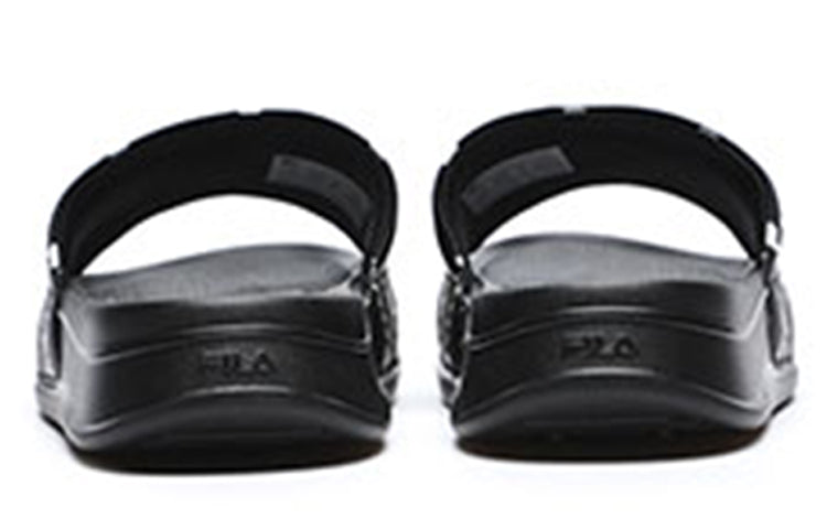 (WMNS) FILA FUSION Como Slippers 'Black White' T12W227510FBS
